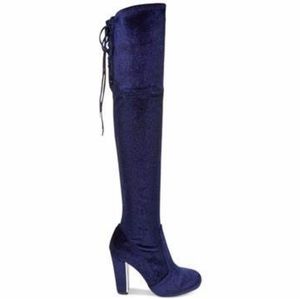 Details about Material GirlPriyanka Faux Suede Over-The-Knee BootsBlue Details about Material GirlPriyanka Faux Suede Over-The-Knee BootsBlue